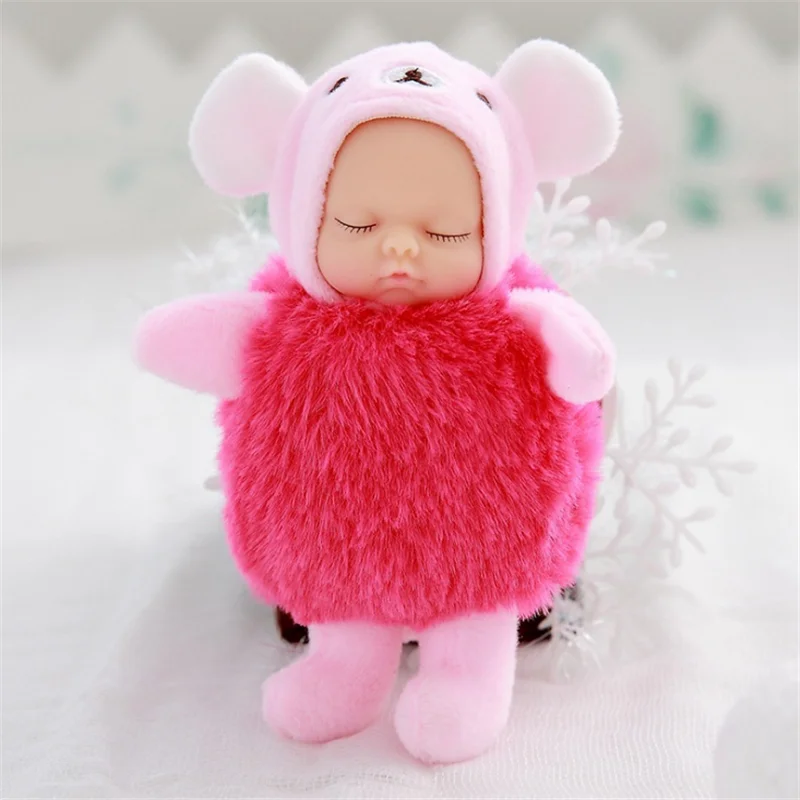 Подлинная Оригинальная кукла-реборн bebe 11 см, брелок, мягкий силиконовый реборн для малышей, игрушки для малышей, плюшевый Рождественский подарок