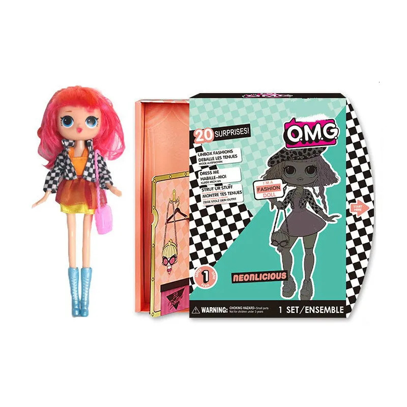 1 шт. OMG кукла с одеждой очки бутылка обувь аксессуары Swag леди Diva Neonlicious королевская пчела сестра куклы Коллекция