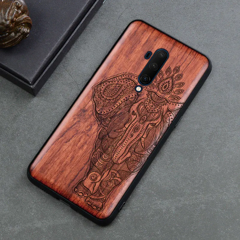 Color 10 Деревянный чехол для телефона для Oneplus 7T Pro Чехол роскошный деревянный 7 Pro задняя крышка ТПУ бампер чехол для Oneplus 5T 6 6T 7 Pro 7T Pro Funda - Цвет: Color 10