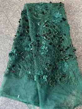 

New African Sequins Lace Fabric 2019 High Quality Lace Nigerian Tulle Lace Fabrics French Net Lace Fabric For Wedding Dress