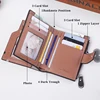 Custom Personalized Photo Wallets Men Short Wallet Design Retro High Capacity Purse Gift for Men Husband with Zipper Coin Pocket 4