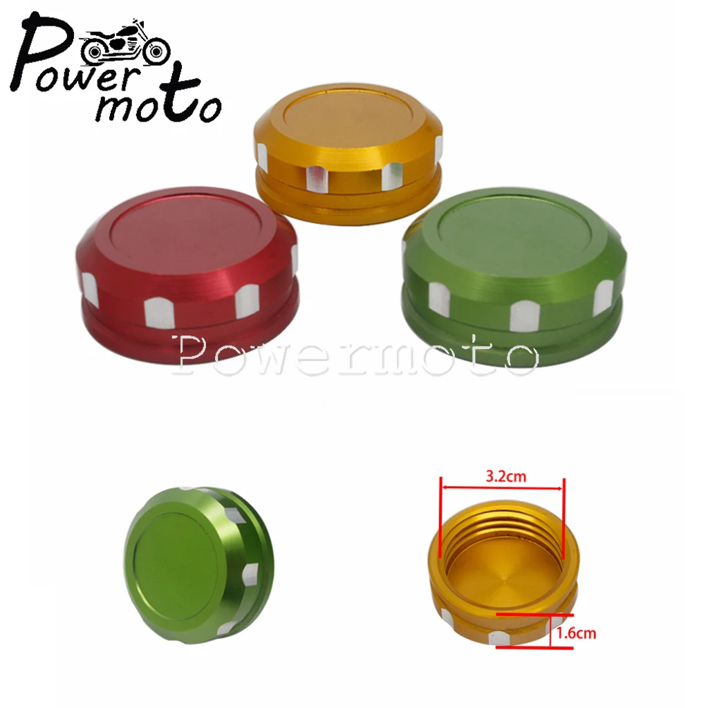 Motorcycle CNC Rear Brake Reservoir Cover For Honda Suzuki Kawasaki