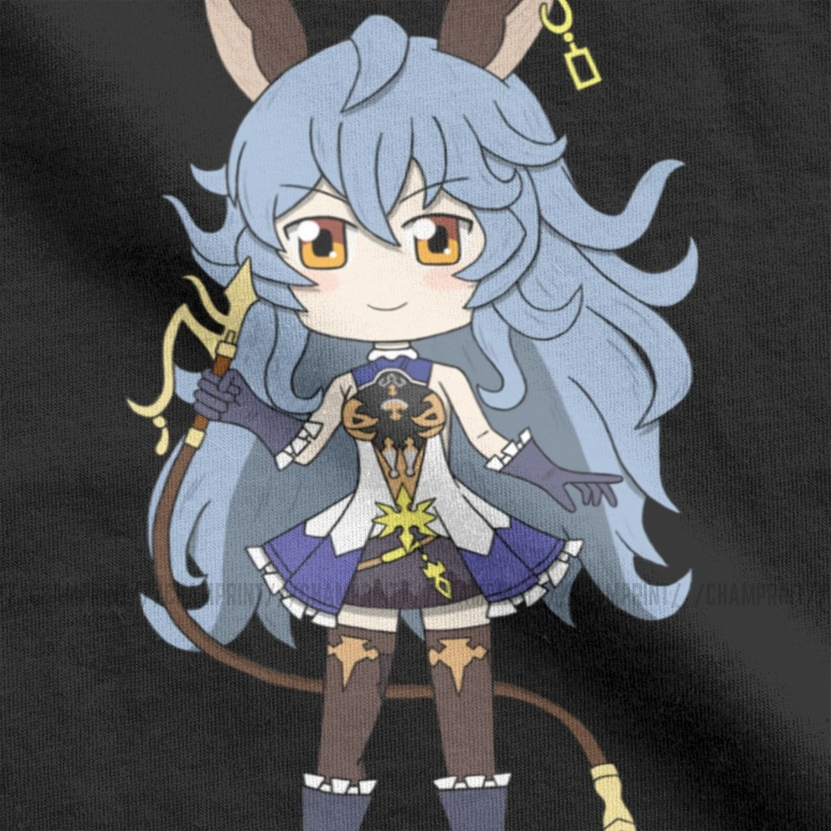 Granblue Fantasy Ferry, мужские футболки, хлопок, Винтажная футболка с круглым вырезом, GBF, японское аниме, футболки с коротким рукавом, летние топы