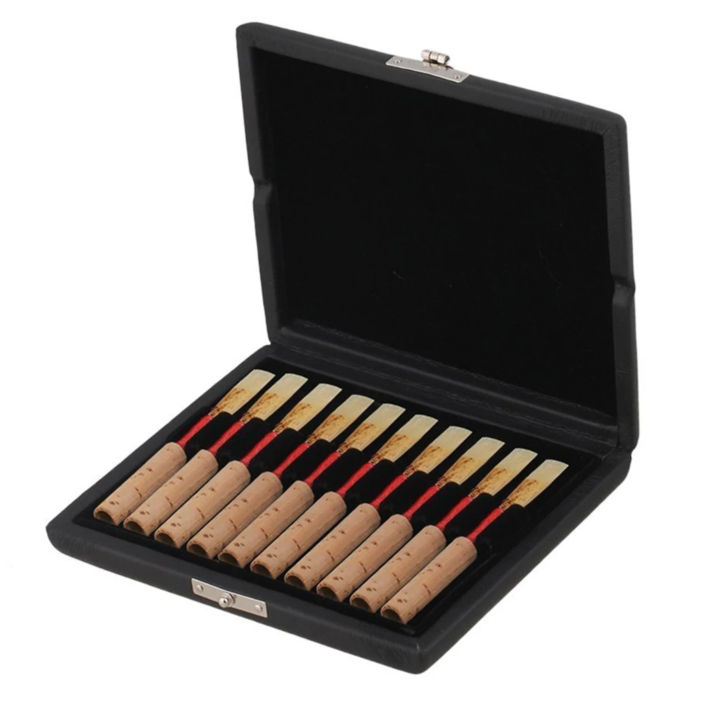 Black Oboe Reeds Case Holder Box for 10x Reeds Capacity Woodwind Accessories