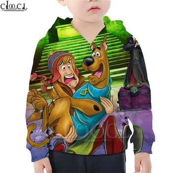 

CLOOCL Cartoon Anime Hound Scooby Doo Baby Boy Clothes Hoodies Sweatshirts 3D Print Children's Casual Streetwear Hoodie Tops