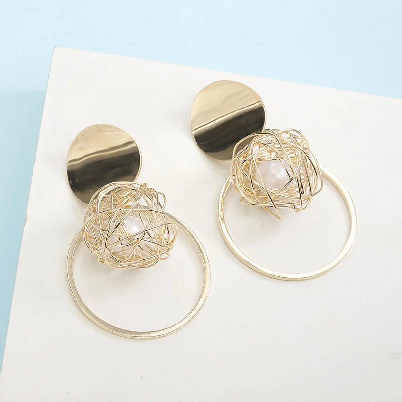 Модные женские серьги, эффектные серьги, красивые геометрические серьги-бабочки, подарок ручной работы для девушек, для свадебной вечеринки - Окраска металла: ez44