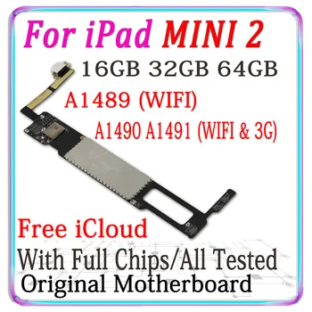 

A1489 Wifi mainboard for ipad MINI 2 Motherboard A1490 / A1491 3G Version,100% Original unlocked Logic board with IOS System