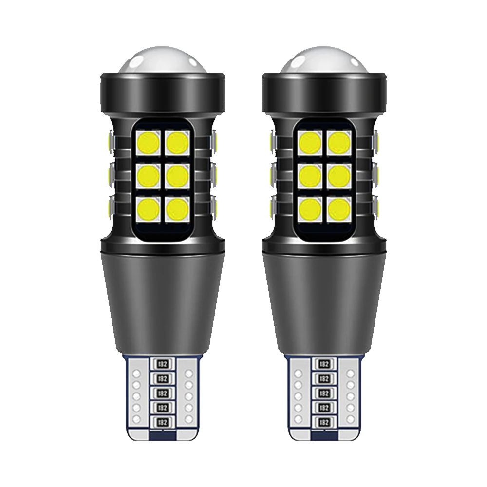 

2PCS Signal Lamp W16W LED T15 Bulb Super Bright 3030 27SMD 1156 P21W BA15S Led Canbus Auto Backup Reserve Lights Tail Lamp 12V