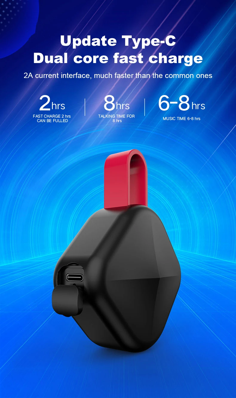 B6 sem fio bluetooth tws fones de