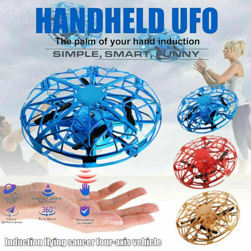 

Mini UFO Drone Anti-collision Flying Helicopter Magic Hand UFO Ball Aircraft Sensing Induction Drone Kid Electric Toy