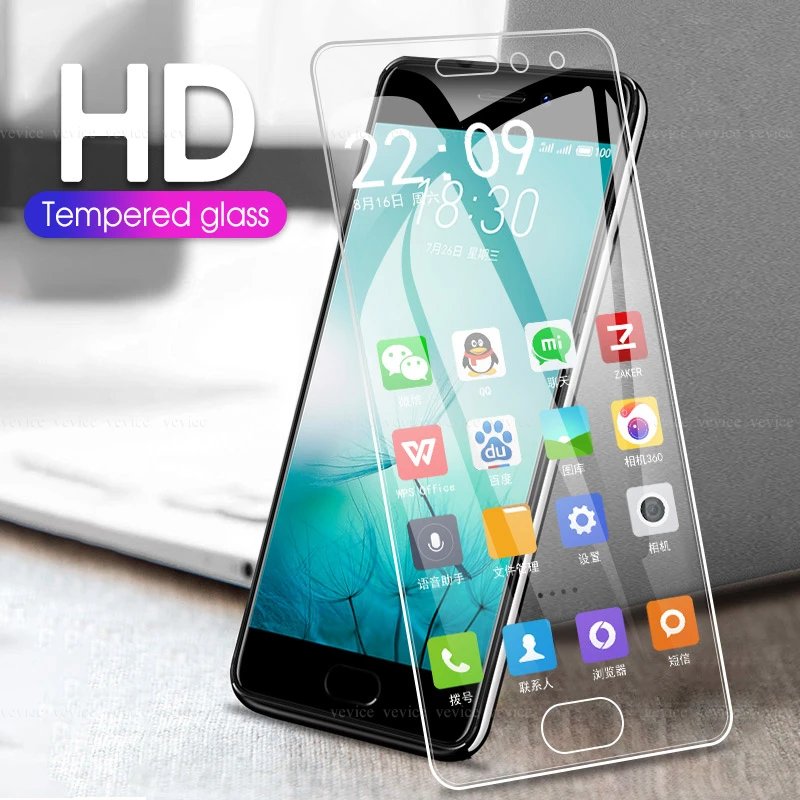 2 шт. закаленное защитное стекло для экрана пленка Meizu M5S M5C U20 6T X8 V8 Note 9