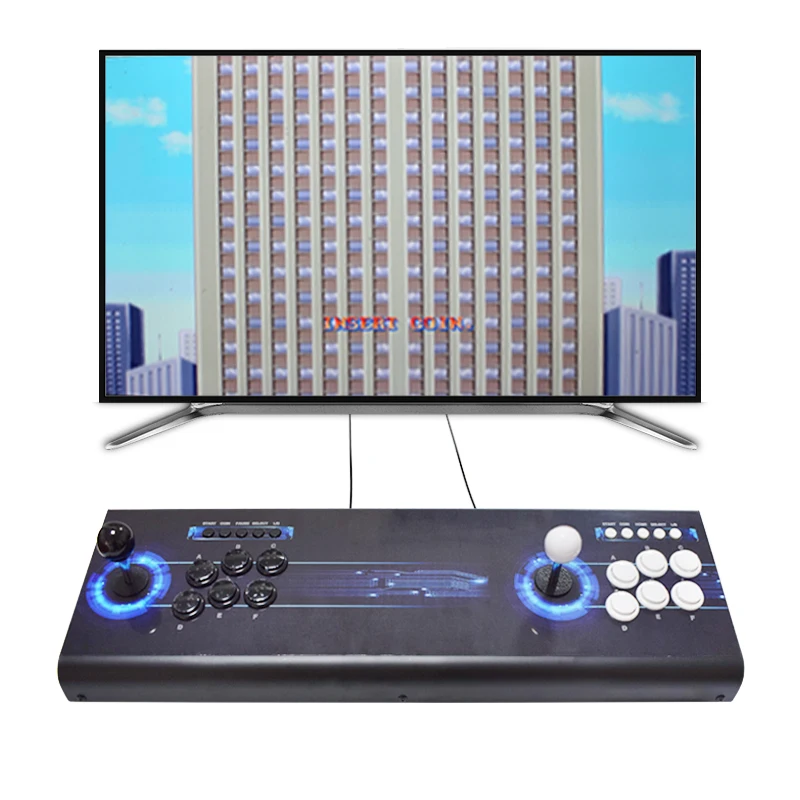 US $120.99 IYO Raspberry pi 3B Recalbox Video Game Machine 14000 Games Preinstalled HDMI output Arcade Joystick Buttons Game Machine
