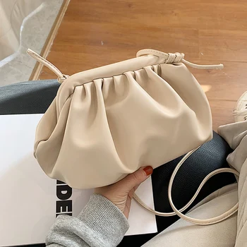 

Fall/winter Ins Super Popular Pleated Small Bag Crossbody Bag 2020 Internet Hot New Trendy Korean Versatile One-shoulder Fashion