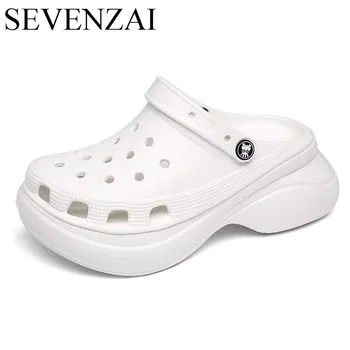 

Slide summer women platform sandals trend designer wedge ladies cute slippers high increasing female moccasins beach sandals new