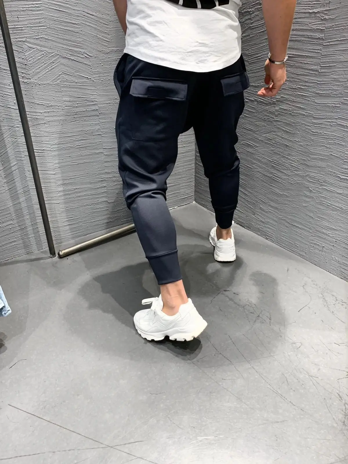 New Autumn and Winter Men's European and American Jogging Pants Muscle Fitness Casual Slim Stretch Running Trousers