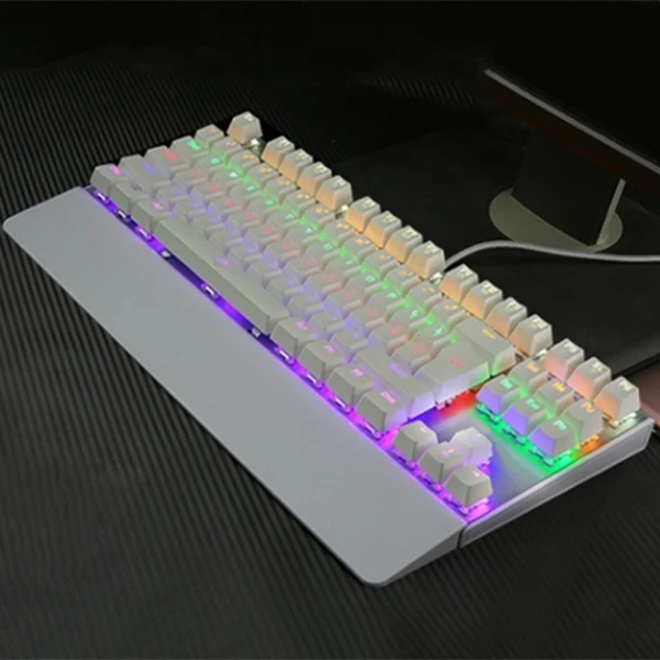 

Gaming Mechanical Keyboard Backlit USB Wired 26 Keys Anti-ghosting Game Keyboard OD889