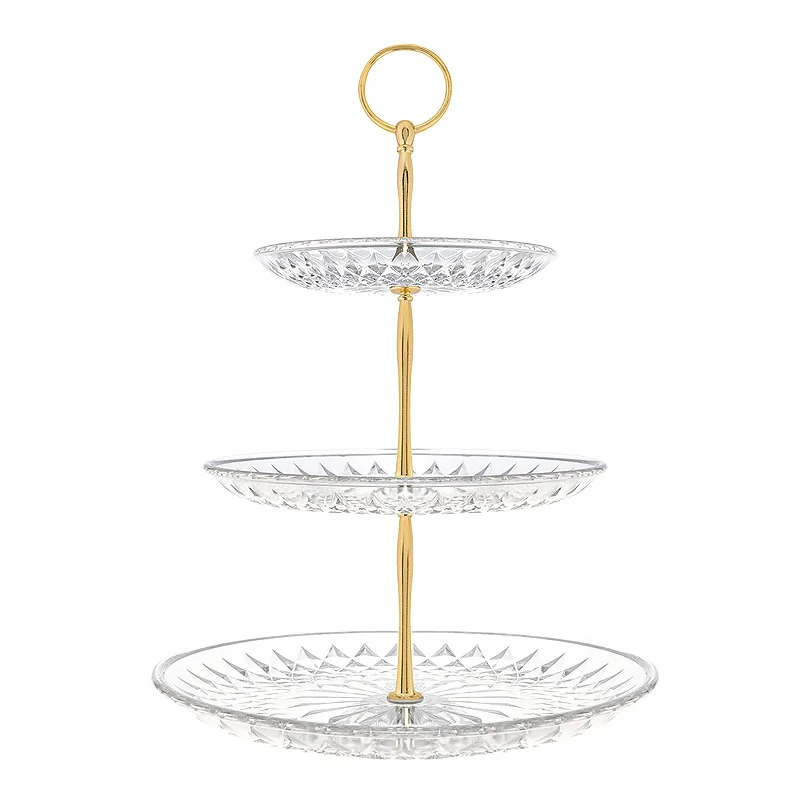 S 3 Layers Cake Stand for Wedding Birthday KTV Fruit Plate Living Room Dried Fruit Dish Home Dessert Tea Snack Tray - Цвет: S