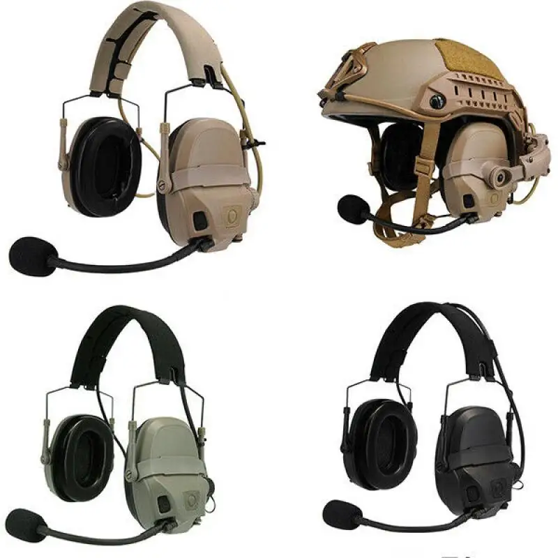 NEW Generation Head mounted / Helmet Rail Mount FMA AMP Pickup Noise