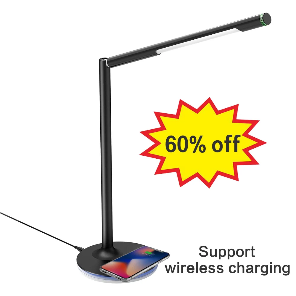  Brilex Desk Lamp Table Lamp Illumination Touchable Adjustable and Support Wireless Charger for iPho