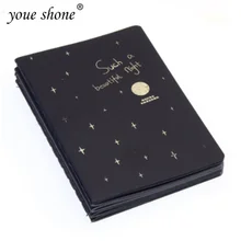 1Pcs Notebook Paper Notepad Sketchbook Diary Book  Painting Graffiti Cover Black Paper Office School Stationery Drawing Gift