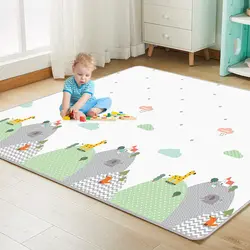 Двусторонний складной пазл детский коврик игровой Коврик развивающий коврик Детская комната ползающий коврик складной коврик Детский