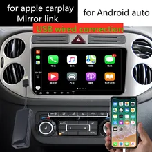 Apple Внешний порт CarPlay Mirror Link MINI USB Smart Link телефонная коробка для Android навигационный плеер с Android авто автомобильный тв-тюнер