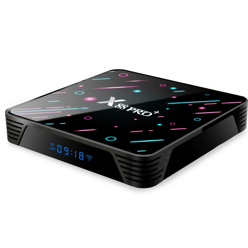 HAAYOT Android 9.0 Smart TV Box Rockchip Rk3368 8 core 4G 64G/128G Set Top Box Wifi Tvbox Gamer 4K IPTV Mediaplayer Box X88 Pro