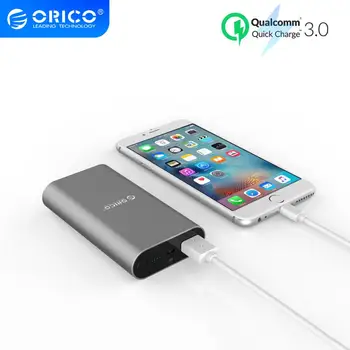 

ORICO Power Bank Quick Charge 3.0 10050mAh Fast Charge Portable External Battery Charging For iphone Xiaomi Smartphone Powerbank