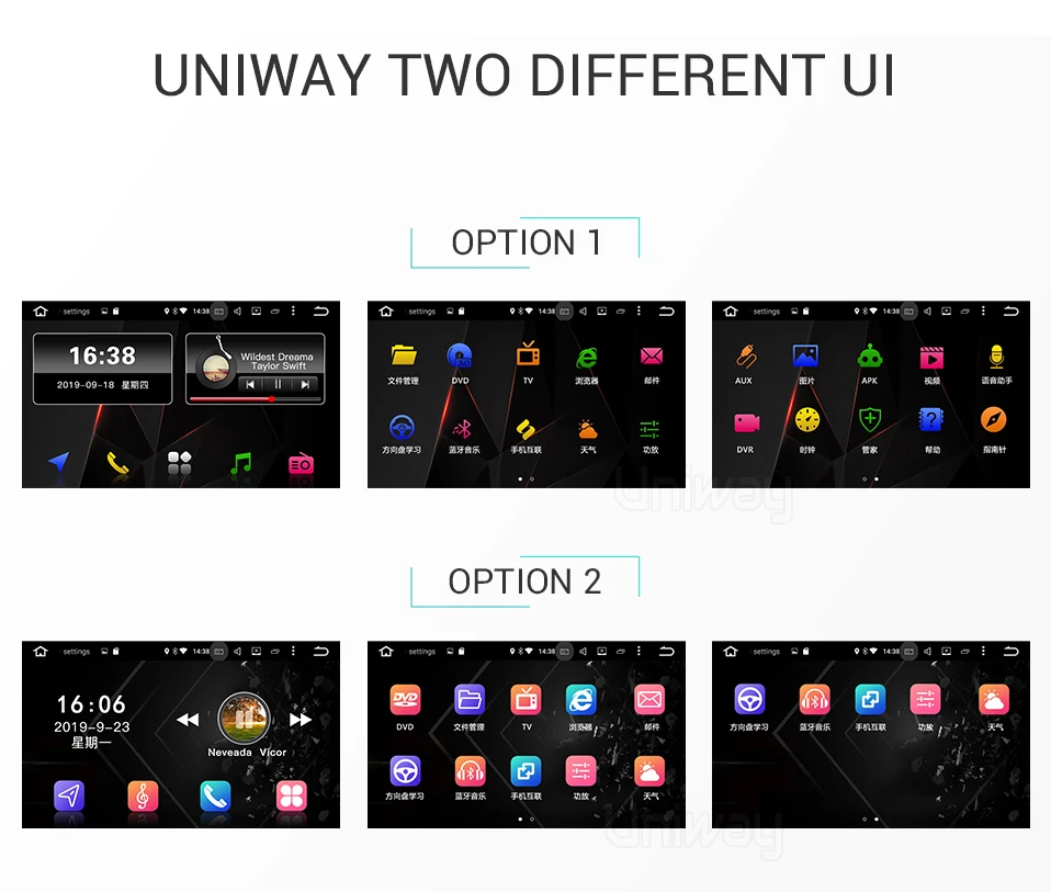Uniway PX6 android 9,0 автомобильный dvd gps для kia sportage kx5 автомобильный Радио Стерео gps навигация с рулевым колесом gps