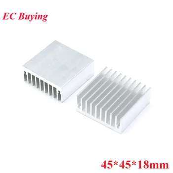 

5pcs 45*45*18mm Heatsink Cooler Cooling Fin Aluminum Radiator Heat Sink for LED, Power IC Transistor, Module PBC 45X45X18mm