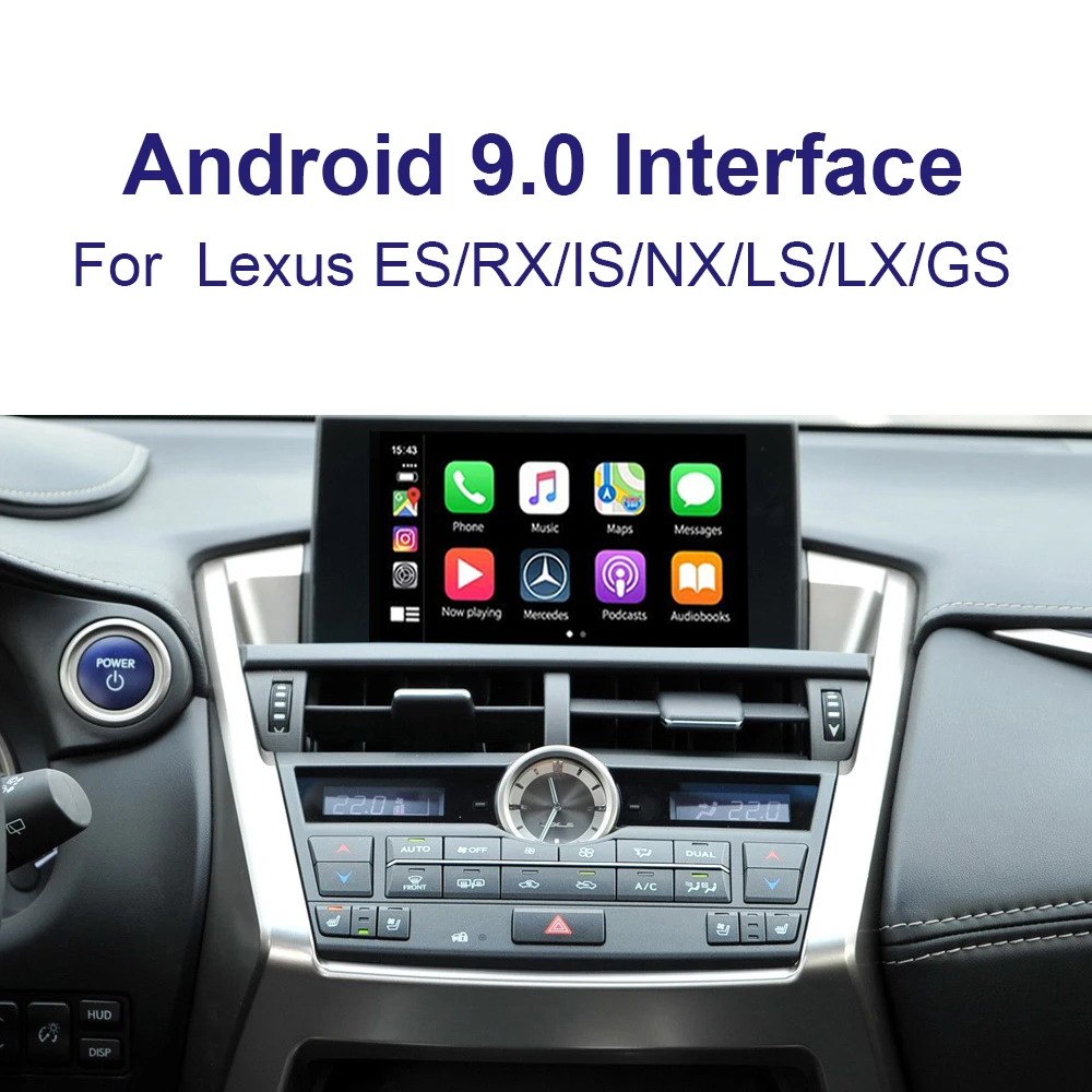 Автомобильное видео Android 9 0 интерфейс для 2014-2017LEXUS NX200t NX300h с wifi APP MCU | Автомобили и