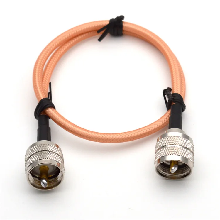 10 шт. UHF Штекерный разъем PL259 SL16 кабель pigtail RG142 UHF-JJ серебряное покрытие с двойным