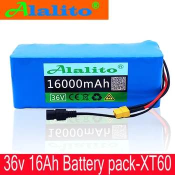 

36V 16AH Electric Bike Battery Built in 20A BMS Lithium Battery Pack 36 Volt with 36v 18650 battery pack Ebike Battery