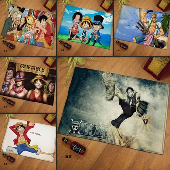 

1pcs 40x60cm One Piece Anime Plush Carpet Lu Fei Sauron Amami Choba Cotton Christmas Gift for Kids Drop Shipping