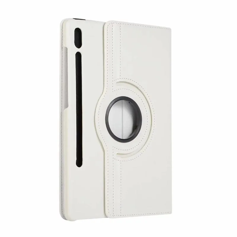 White 30 шт./лот для Samsung Galaxy Tab S6 10,5 ''чехол 360 градусов вращающийся из искусственной кожи чехол для Galaxy Tab S6 10,5 дюймов SM-T860 планшет - Цвет: White