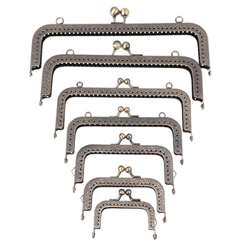 

Square Metal Frame Kiss Clasp Lock Frame For Handle Bag Purse Accessories DIY Metal Frame Purse Handle