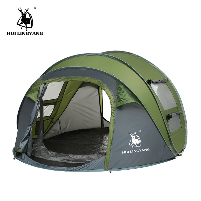 

Huilingyang Automatic Tent New Style 3-4 People Quickly Open Throw Accounting Camping Outdoor Supplies Currently Available Whole