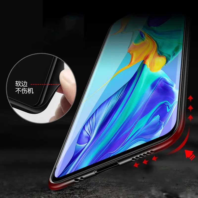 Aixuan стеклянный чехол для huawei mate 30 Pro huawei mate 30 Чехол окрашенный закаленное стекло силиконовый защитный полный Чехол