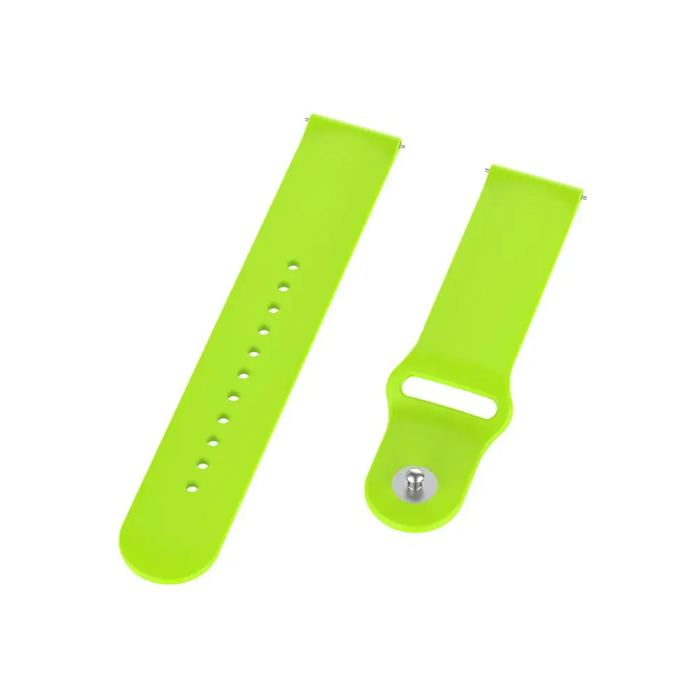 Наручные часы ремешок силиконовый замена Пряжка для ремешков наручных часов Ремешок Для Huawei talkband B5 аксессуары для часов 18 мм - Цвет: Lime