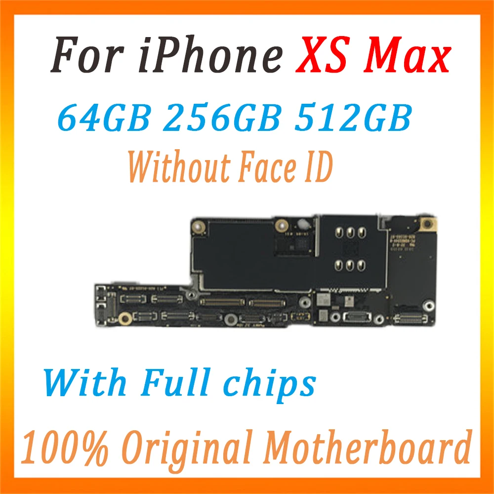 Материнская плата для iPhone XS Max с/без панели распознавания лица, разблокирована для iPhone XSMax основная плата Бесплатный iCloud