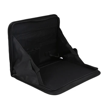 

Folding Car Seat Back Storage Tidy Travel Organizer DVD Laptop Holder Tray Hold Black