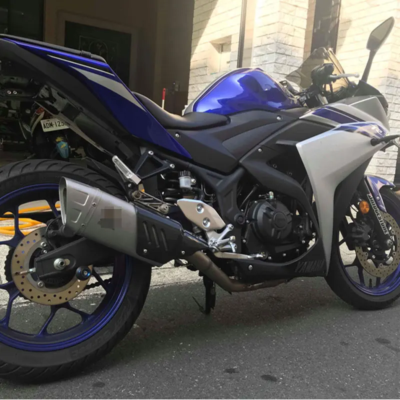 Moto rcycle выхлопной 500cc 600cc углеродного глушитель выхлопной побег на мотоцикле moto с дБ убийца для R6 R1 CBR500 Z750