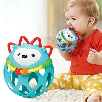 

2020new Baby Toy Fun Little Loud Baby Ball Toy Rattles Develop Baby Intelligence Baby Activity Grasping Toy Hand Bell Rattle