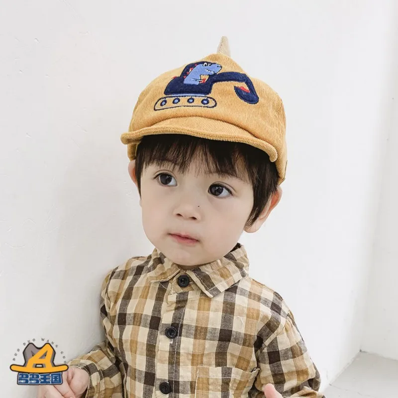 

Casual Autumn Toddler Kids Baby Girl Boy Cartoon Embroidery Pattern Cap Adjustable Baseball Caps Children Hat