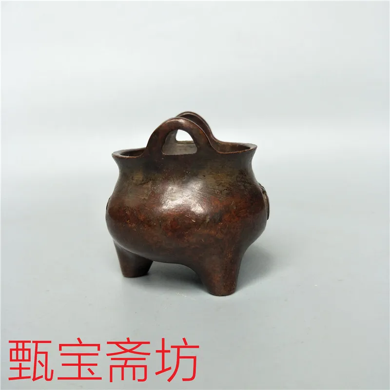 Древняя Xuande Sanzu Изысканная курильница