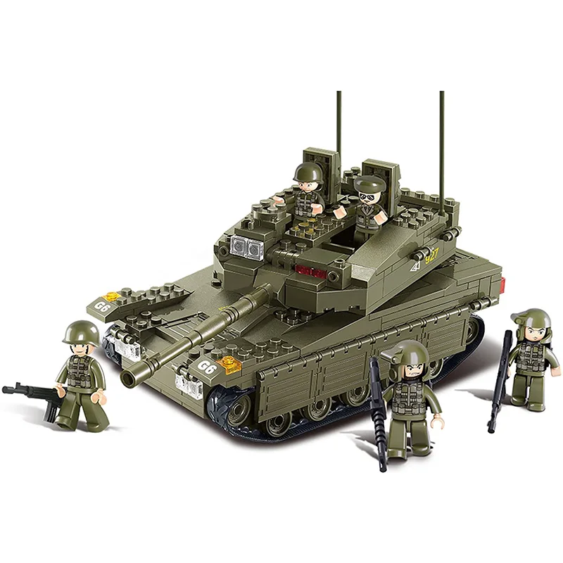 Конструктор SEMBO 1061 шт. Вторая мировая война военные танки Военные солдаты