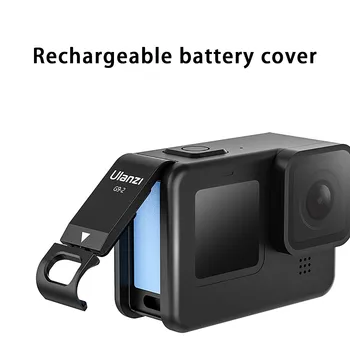 

top selling product 2020 Aluminum alloy Replace Battery Sides Lid Door Protective Covers For GoProHero 9 Support Wholesale