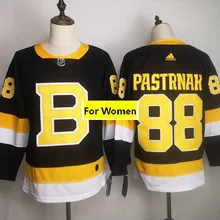 New Women Embroidery Stitched Boston#63 Brad Marchand#37 Patrice Bergeron#88 David Pastrnak Jersey