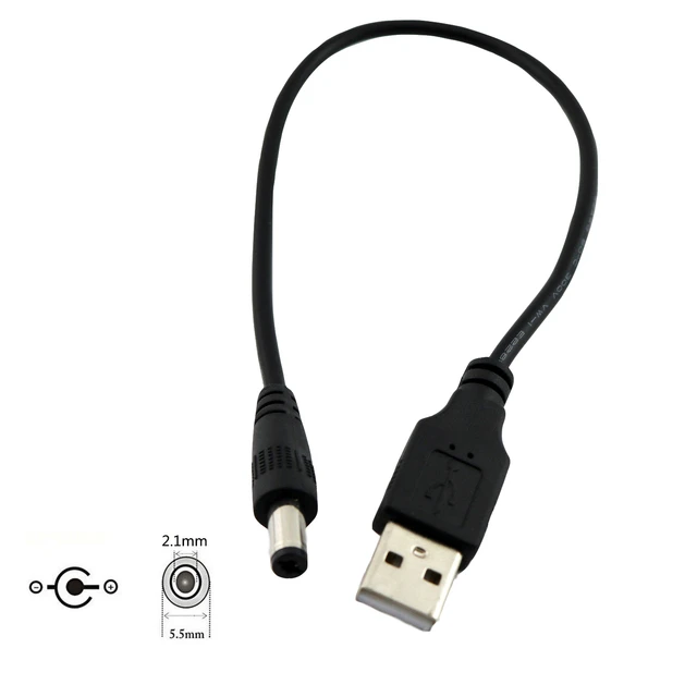 USB-Anschlusskabel auf DC-Stecker für 5V LED-Streifen 