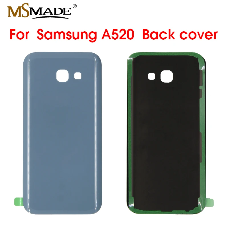 Оригинал для SAMSUNG Galaxy A5 2017 A520 A520F задняя крышка батарейного отсека стеклянная